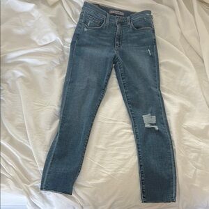 Classic Blue Distressed Women Jeans